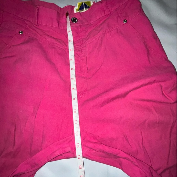 Vintage Justin Allen Pink Pants Tapered Leg High Waist Size 13/14 - Picture 5 of 7